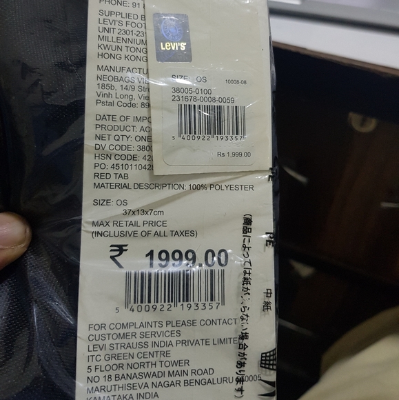 Levis Original Sling Bag or Waist Bag for men - Picture 3 of 6